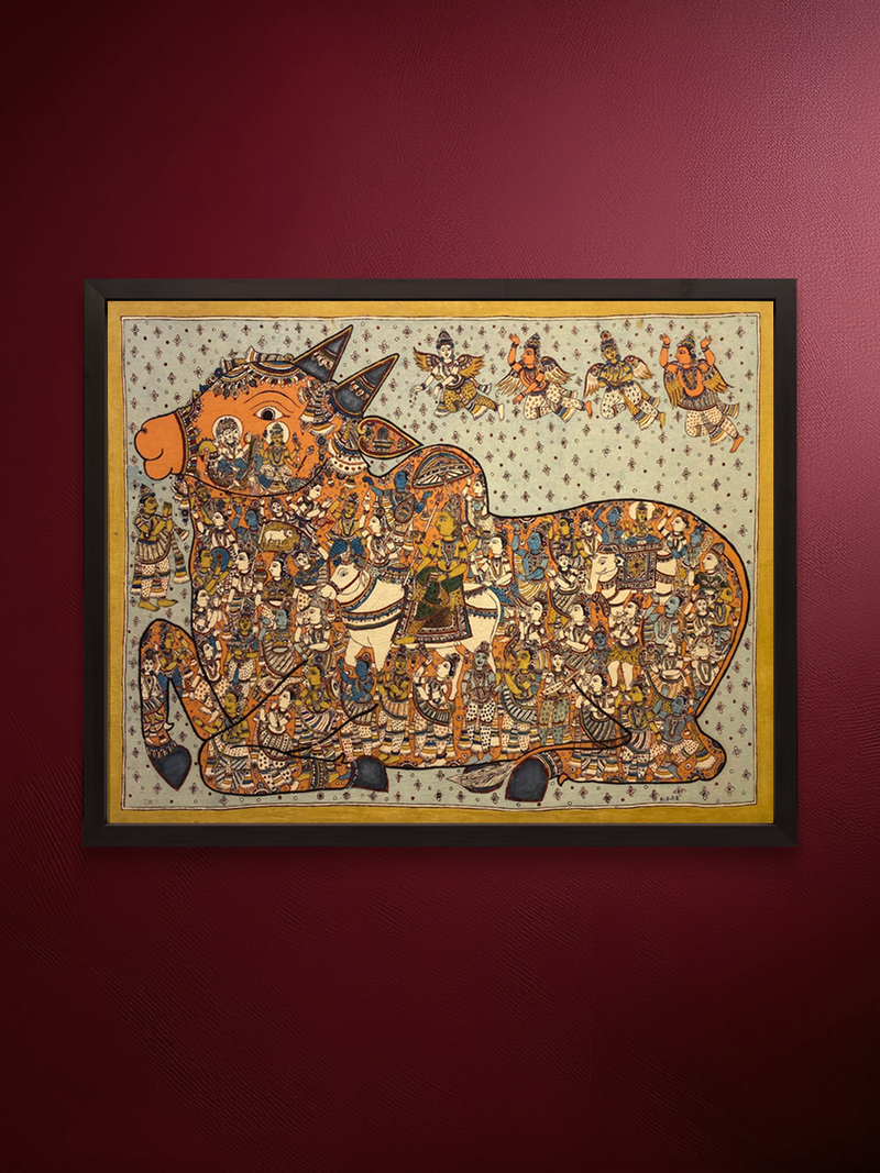 Shop Nandeeshwar in Kalamkari Painting by Siva Reddy