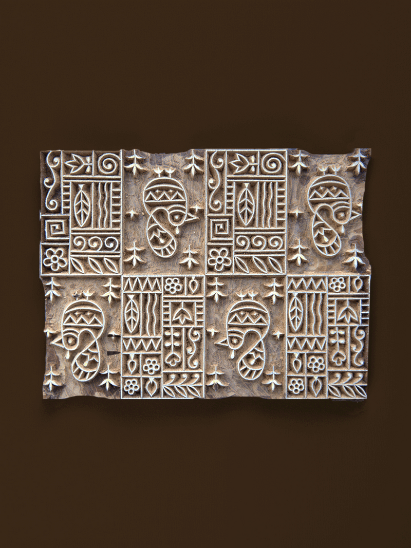 Shop Patterns in Wooden Kalamkari Blocks by K. Gangadhar