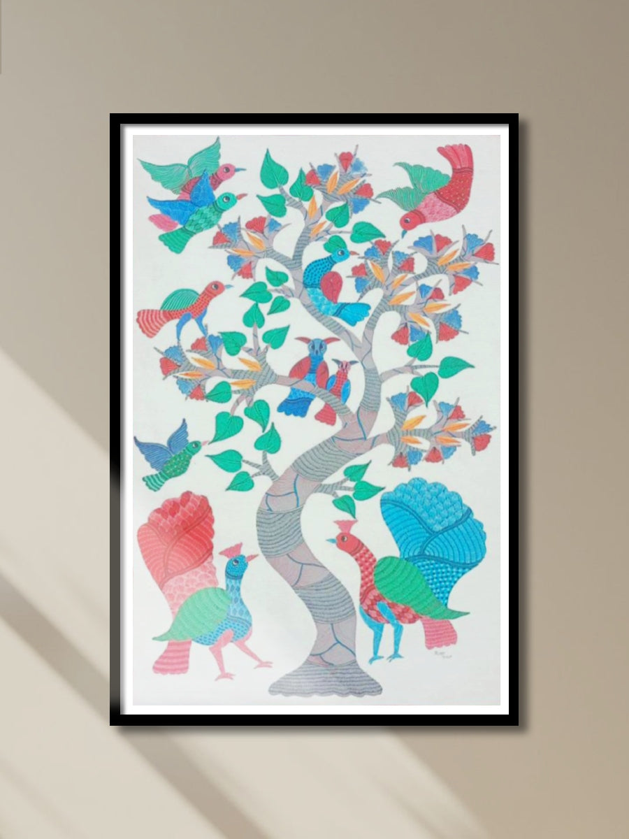 Shop Peacocks and Birds in Gond by Kailash Pradhan