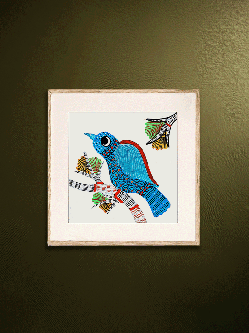 Shop Perching Bird in Gond By Kailash Pradhan