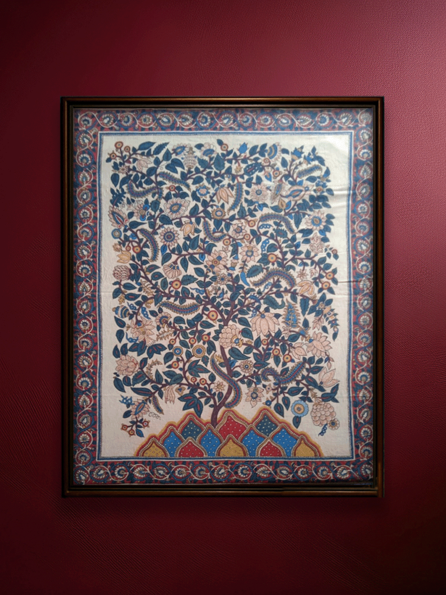 Shop Puttal: The Tree of Life in Kalamkari by Siva Reddy
