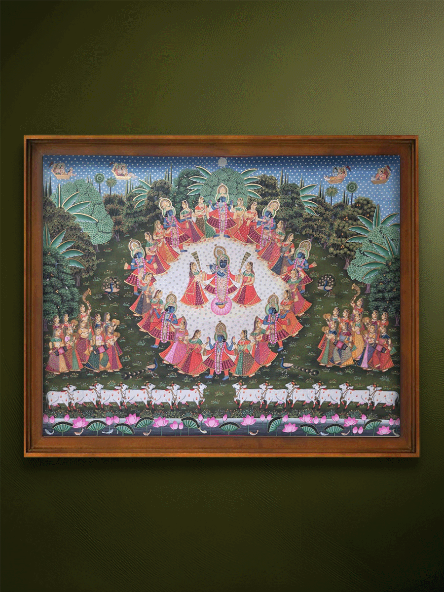 Shop Raas Leela: The Night of Devotion and Dance in Pichwai by Shehzaad Ali Sherani