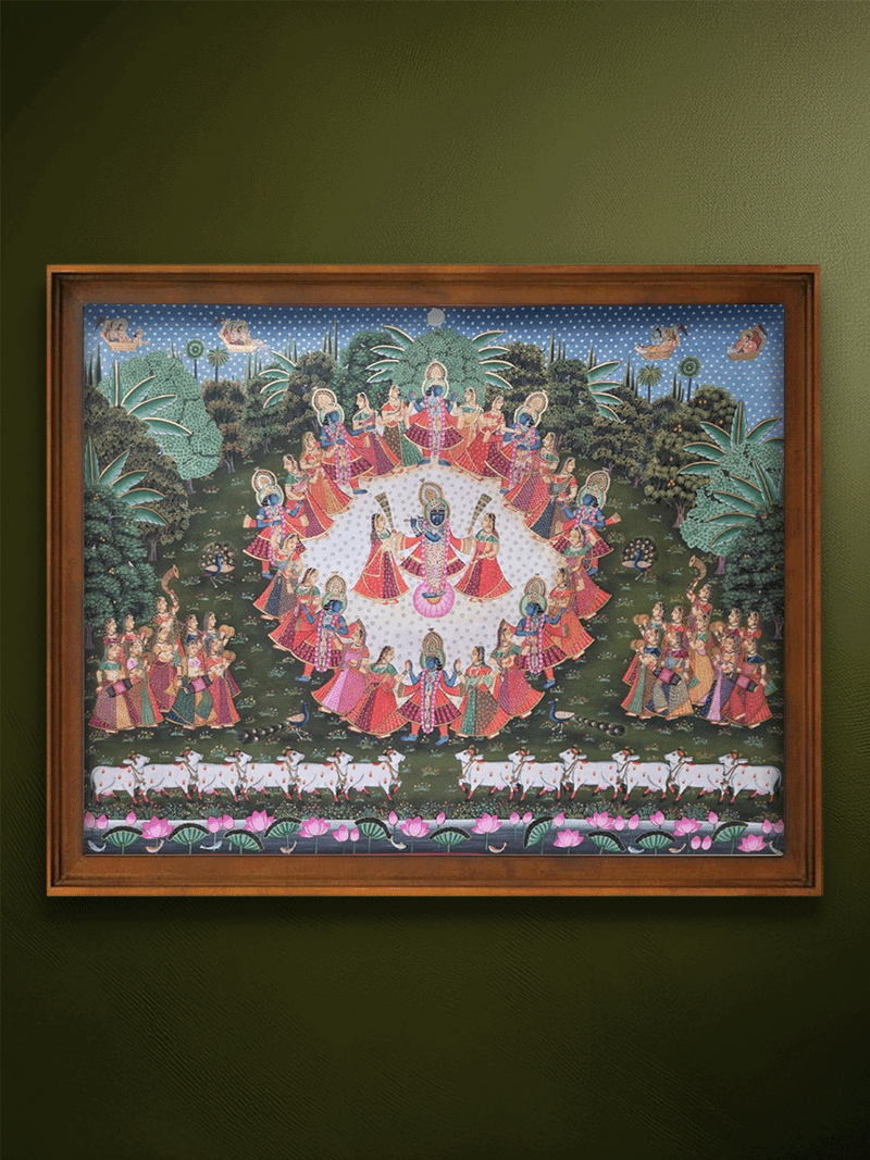 Shop Raas Leela: The Night of Devotion and Dance in Pichwai by Shehzaad Ali Sherani