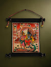 Buy Radha Krishna Jhulan Leela – Foldable Tholu Bommalata Scroll Wall Panel by Sindhe Siva