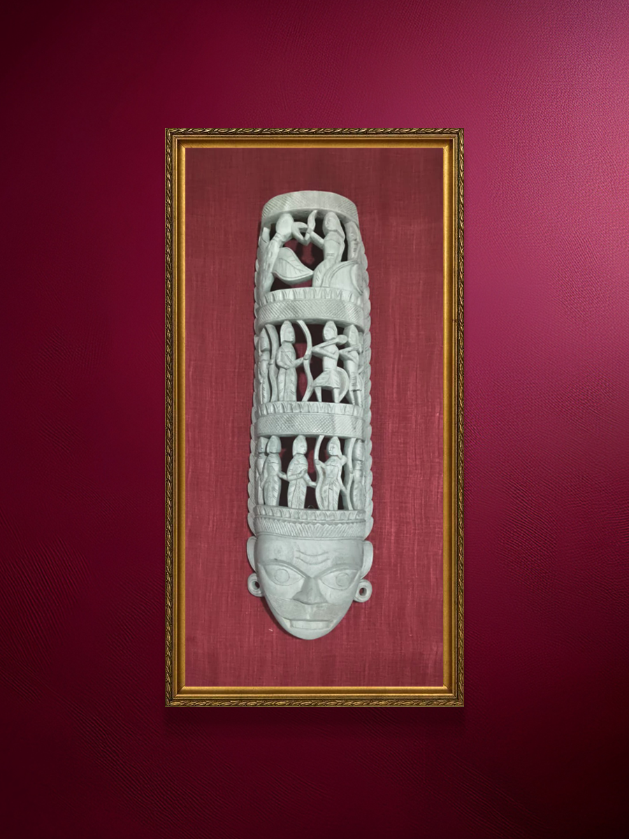 Shop Ramayana carved In Gomira Mask by Kalyan Chandra Sarkar