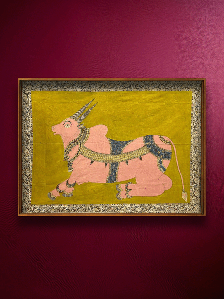Shop Sagat Mata's Mount: The Divine Bull in Mata ni Pachedi by Sanjay Chittara