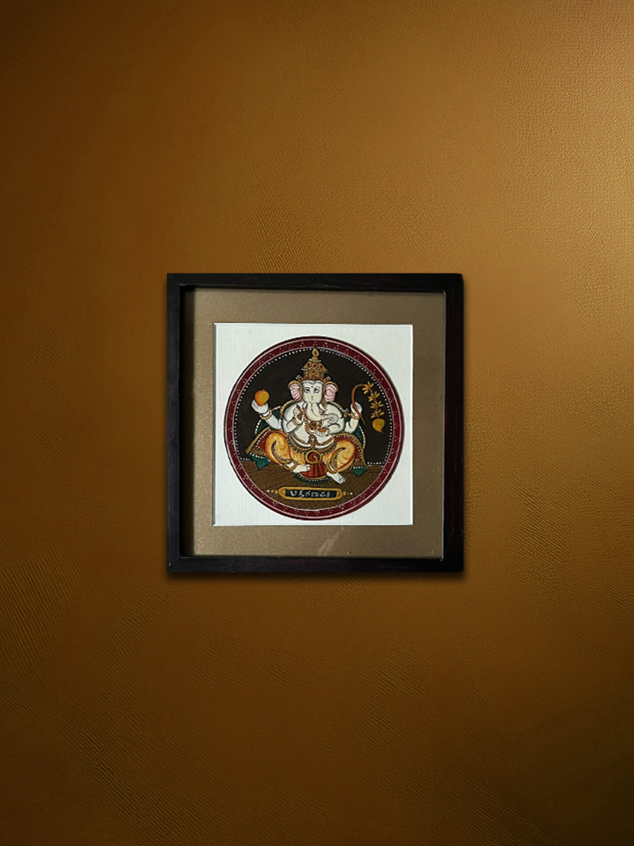 Shop Seated Lord Ganesha in Mysore Painting by Hemalatha B