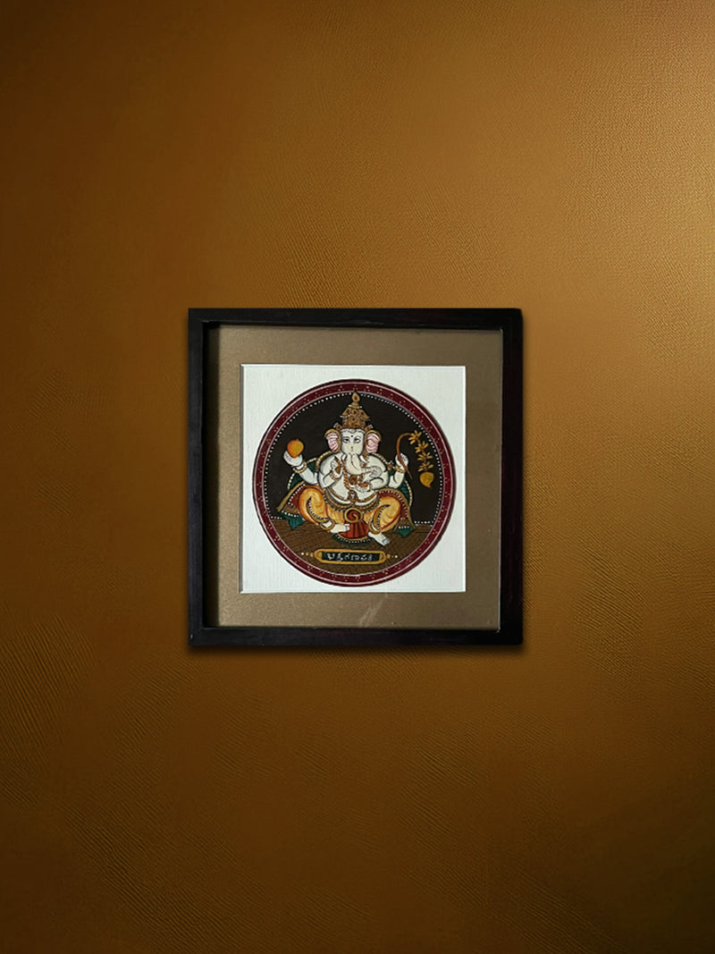 Shop Seated Lord Ganesha in Mysore Painting by Hemalatha B