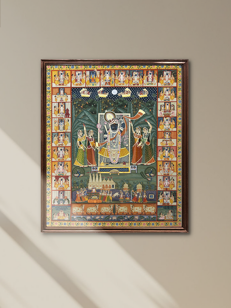 Shop Sharad Poornima Pichwai by Shehzaad ALi Sherani 