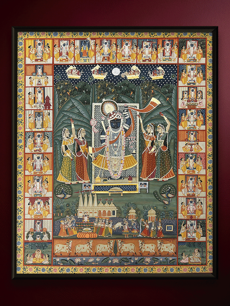 Sharad Poornima in Pichwai by Shehzaad Ali Sherani