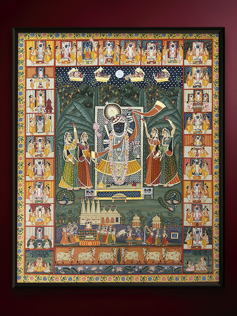 Shop Sharad Poornima in Pichwai by Shehzaad Ali Sherani