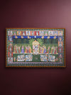 Shop Sharad Purnima: Shrinathji's Cosmic Leela in Pichwai painting by Shehzaad Ali Sherani