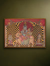 Shop Shiv Parivaar: The Divine Family in Kalamkari by Kanukurthi Guna Sekhar Sai