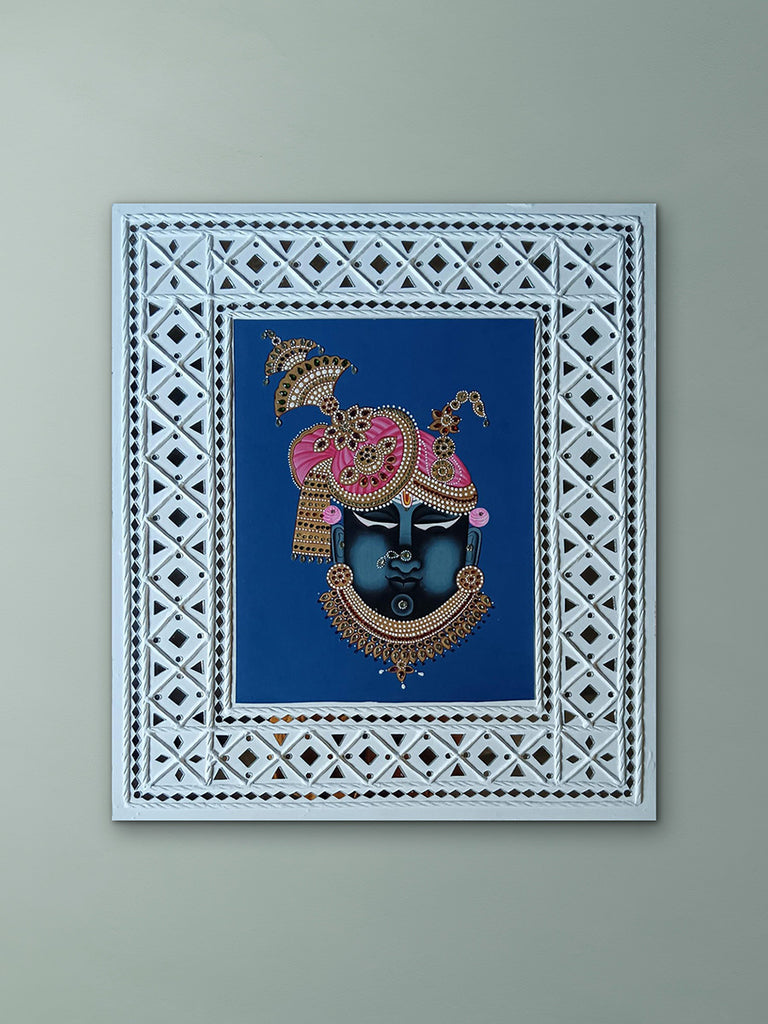 Shrinathji Mukharvind in Pichwai by Shehzaad Ali Sherani