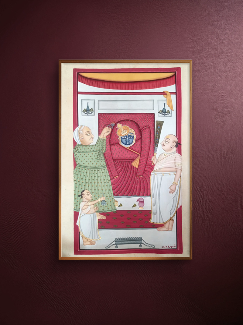 Shop Shrinathji: Winter Shringar in Pichwai by Shehzaad Ali Sherani