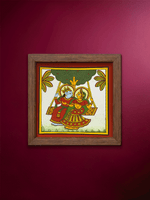 Shop Swing of Divine Love: Lord Krishna and Radha in Phad by Kalyan Joshi