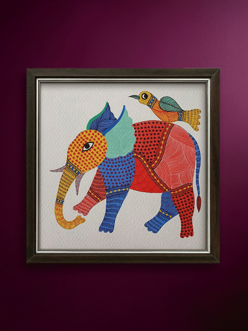 shop Tales on Tusk and Feather: Gond Art Sagas by Kailash Pradhan