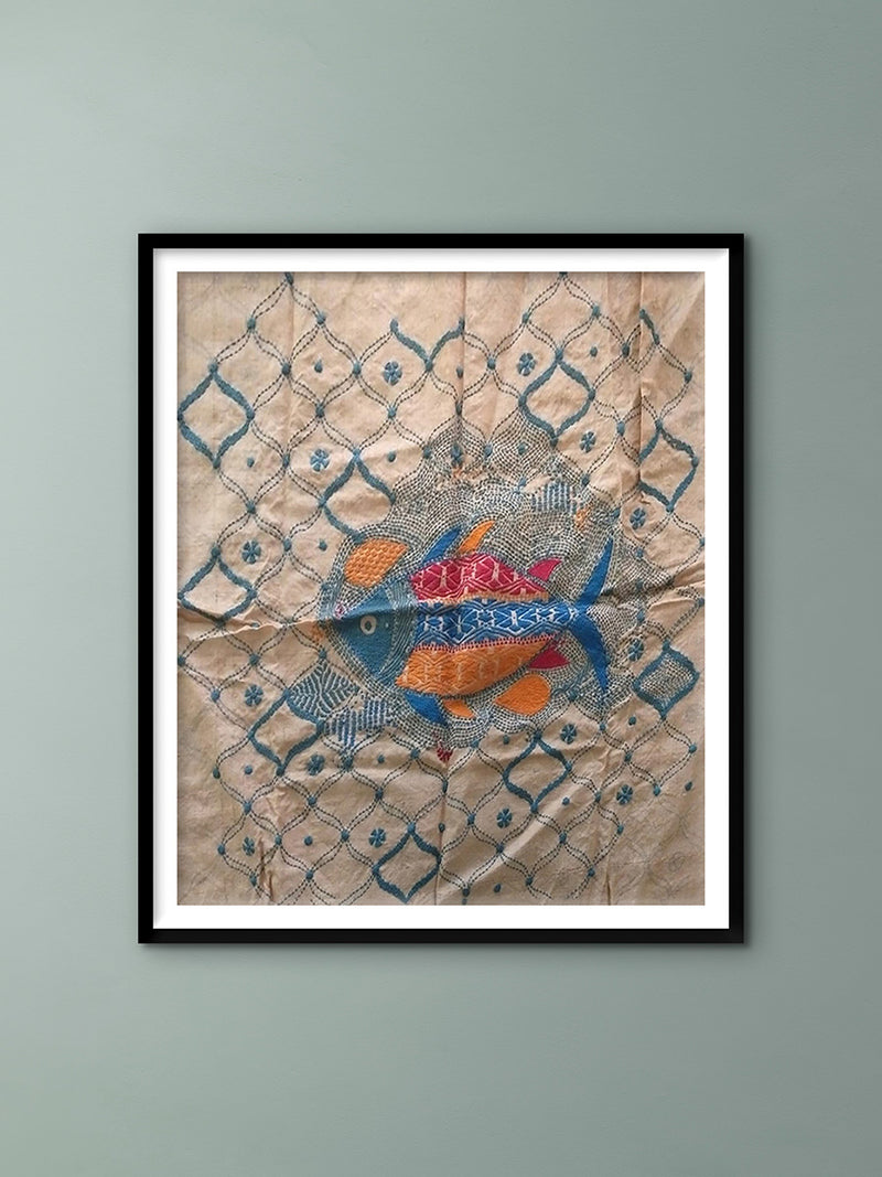 Shop The Aquatic Life in Kantha by Mahamaya Sikdar