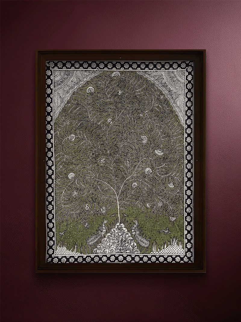 Shop The Balance of Life: A Tree of Life in Mata Ni Pachedi By Vasant Manubhai Chitara
