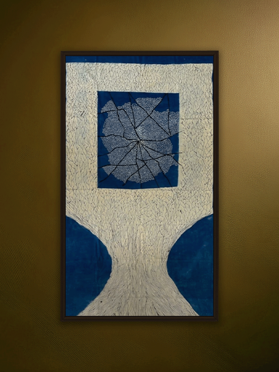 Shop The Blue Tree in Ajrakh art by Mubassirah Khalid Khatri