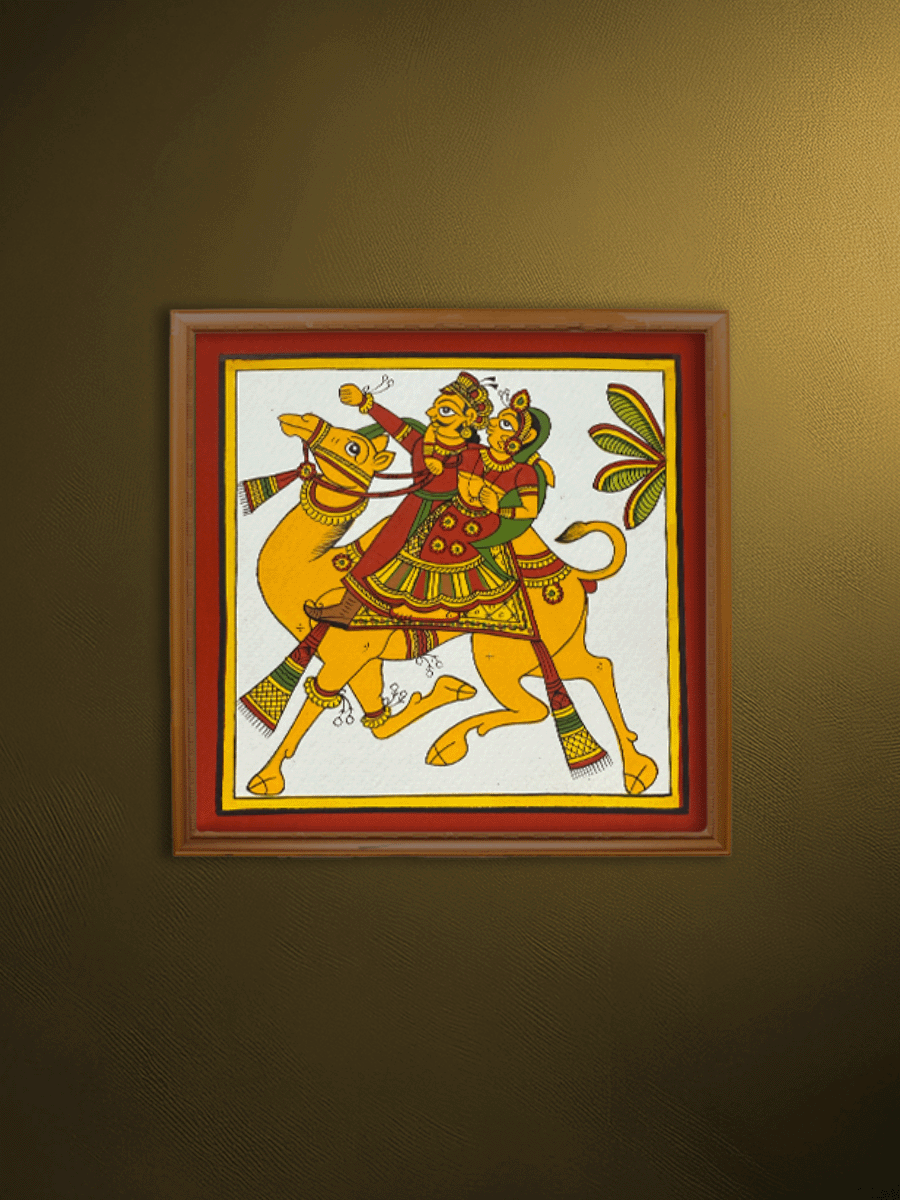 Shop The Camel Ride: King and Queen in Phad Painting by Kalyan Joshi