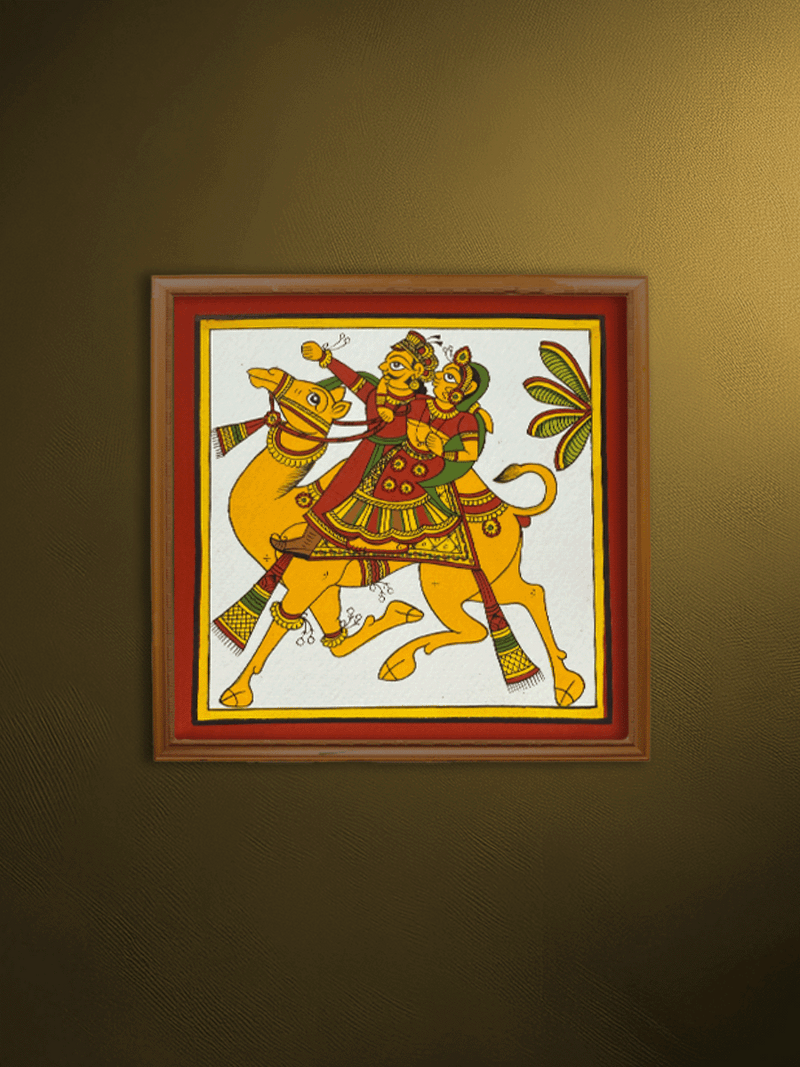 Shop The Camel Ride: King and Queen in Phad Painting by Kalyan Joshi