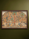 Shop The Canopy of Nature: Tree of Life and Fauna in Kalamkari painting by Harinath.N