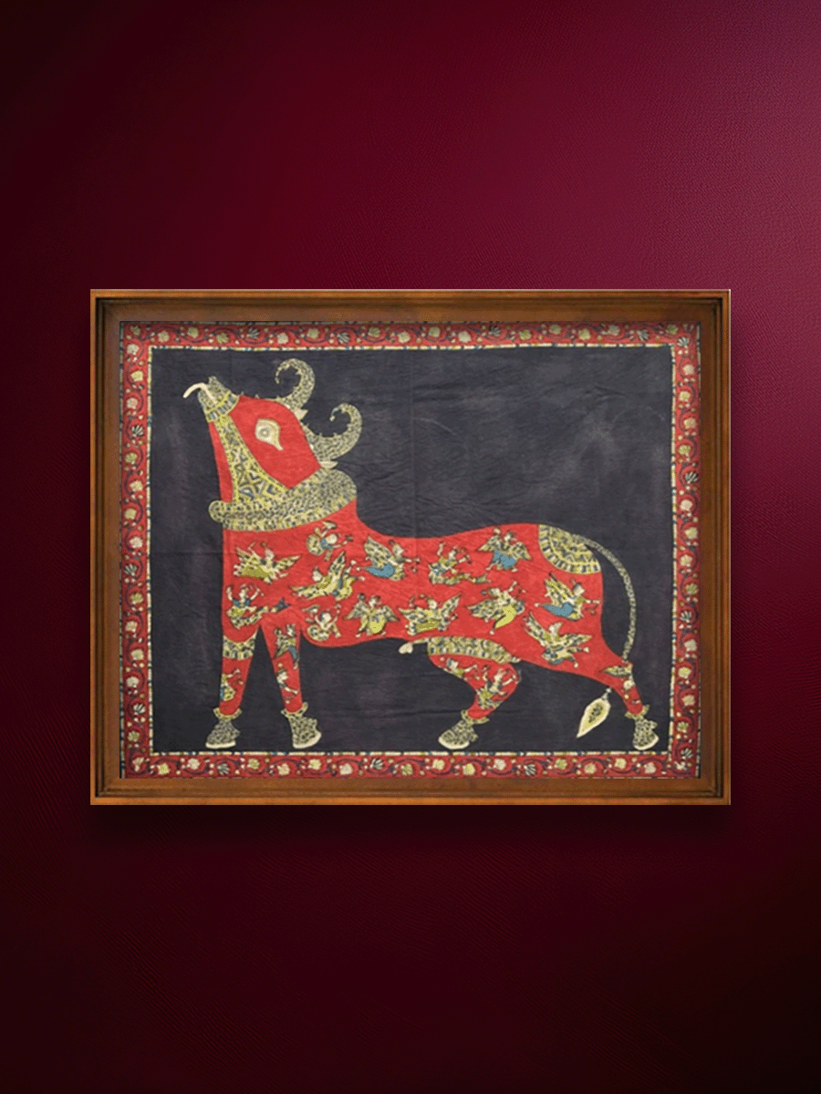 Shop The Celestial Bull: Sagat Mata's Ride in Mata ni Pachedi by Sanjay Chittara
