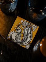 Shop The Celestial Grace: Peacock Tholu Coaster by Sindhe Siva