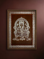 Shop The Celestial Protector: Lord Ganesha in Tarkashi Inlay by Gaurav Shakya
