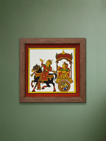 Shop The Chariot Ride: Charioteer and Princess in Phad Painting by Kalyan Joshi