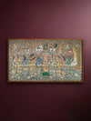 Shop The Churning of the Cosmic Ocean: Ksheera Sagara Madhanam in Kalamkari by Harinath N