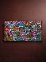Shop The Cosmic Sea: Divine Lotus Blossoms in Kerala Mural by Adarsh