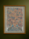 Shop The Dance of Nature: Tree of life with Peacocks and Parrots in Kalamkari by Harinath N
