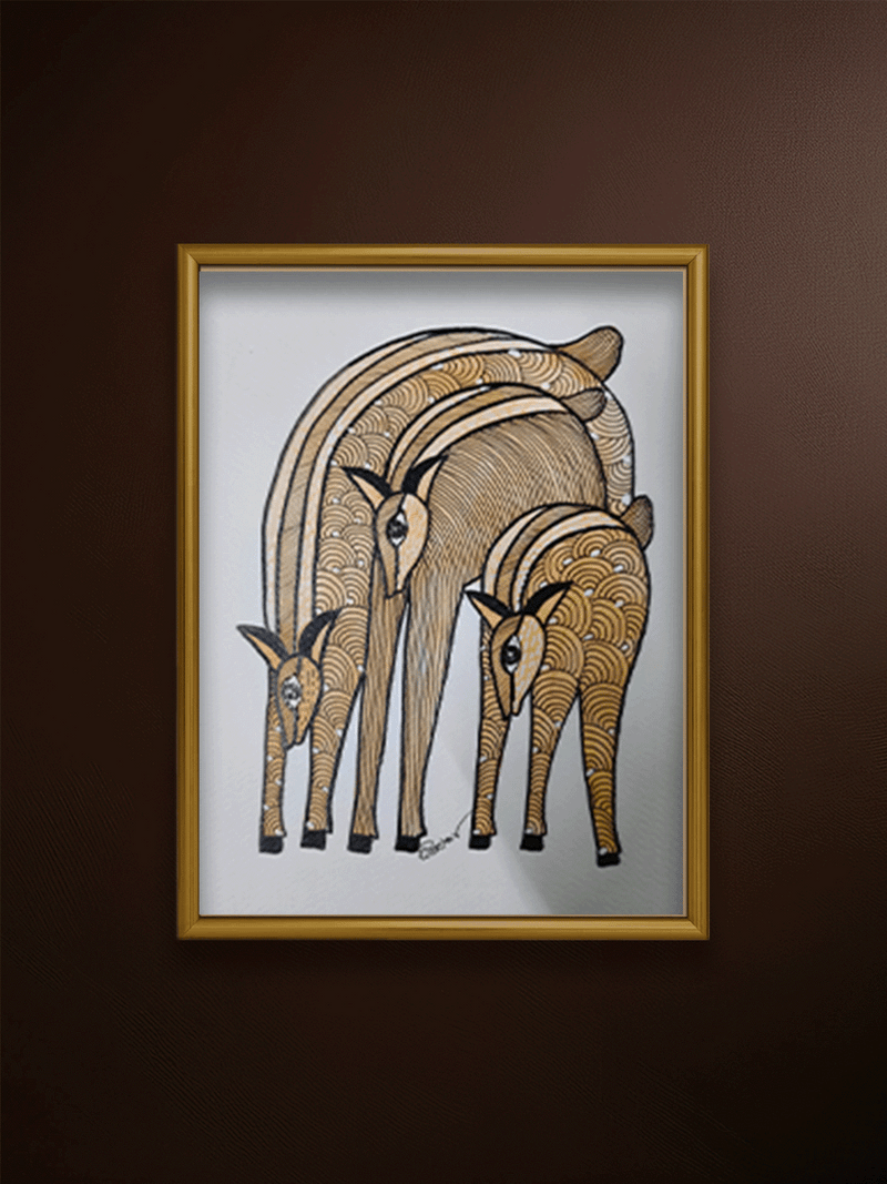 Shop The Deer Herd in Gond by Choti Tekam