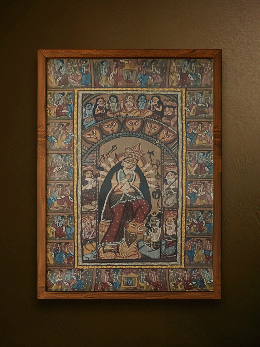 Shop The Display of Shakti: Durga Puja in Kalighat and Pattachitra Art by Sonali Chitrakar