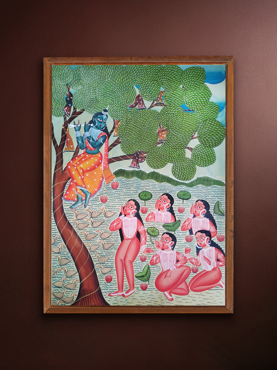 Shop The Divine Leela of Lord Krishna in Kalighat by Hasir Chitrakar