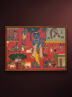Shop The Divine Pastimes: Krishna Leela in Cheriyal Art by D. Vinay Kumar