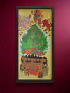 Shop The Divine Tree of Life: Lord Shiva and Goddess Parvati in Gond by Sandeep Dhurve