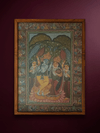 Shop The Divine Union: Radha and Lord Krishna with Gopis in Kalighat and Pattachitra Art by Sonali Chitrakar
