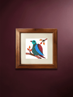 Shop The Evergreen Vibrance: Bird on a Tree in Gond by Kailash Pradhan
