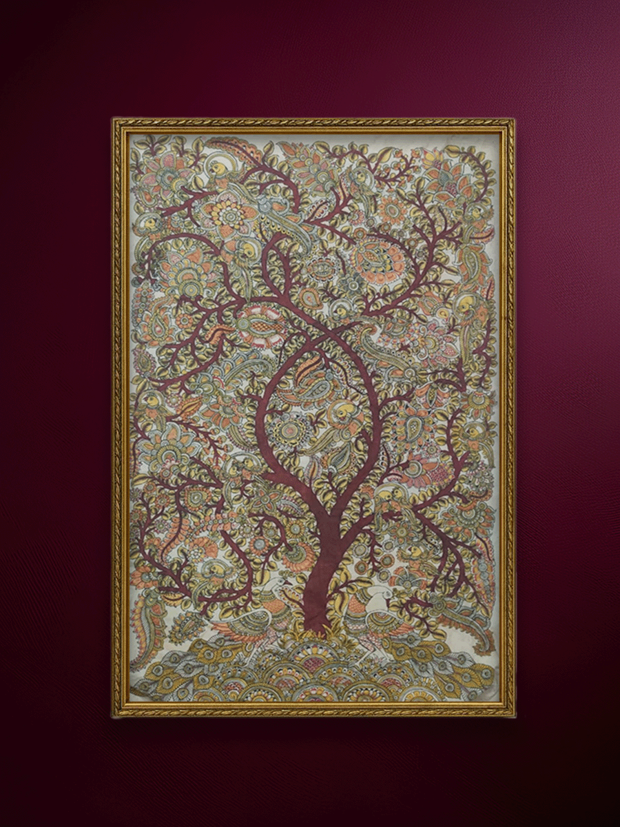 Shop The Everlasting Bloom: Tree of Life  in Kalamkari by Harinath N.