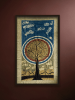 Shop The Fall of Leaves: Ajrakh Art by Mubassirah Khalid Khatri