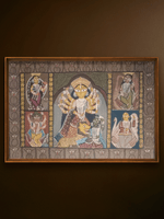 Shop The Festival of Shakti: Along with Lord Ganesha and Kartikeya in Kalighat and Pattachitra Art by Sonali Chitrakar