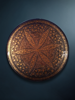 Shop The Floral Bliss: Leaves and Vines Wall Plate in Kashmiri paper mache by Riyaz Khan