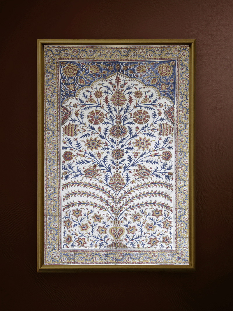 Shop The Floral World: Tree of Life in Machlipatnam Kalamkari by Varun Kumar Pitchuka