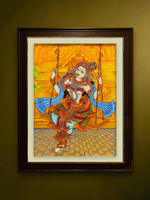 Shop The Girl on the Swing in Kerala Mural by Adarsh