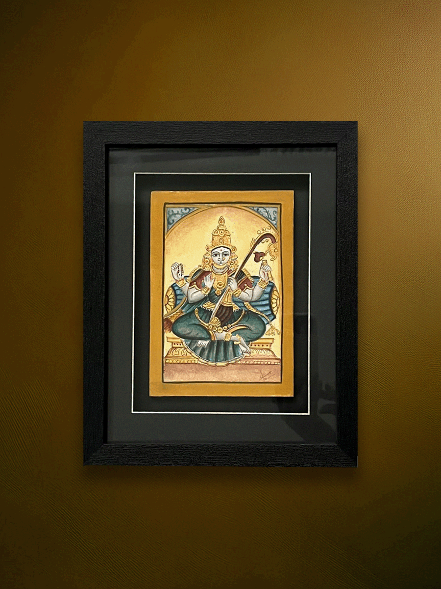 Shop The Goddess of Knowledge and Arts: Saraswati in Mysore Art by Hemalatha B