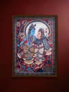 Shop The Graceful Symphony: Radha Krishna in Kalamkari by Siva Reddy