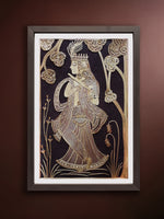 Shop The Melodious Tunes of Lord Krishna in Sikki Grass Artwork by Dhirendra Kumar